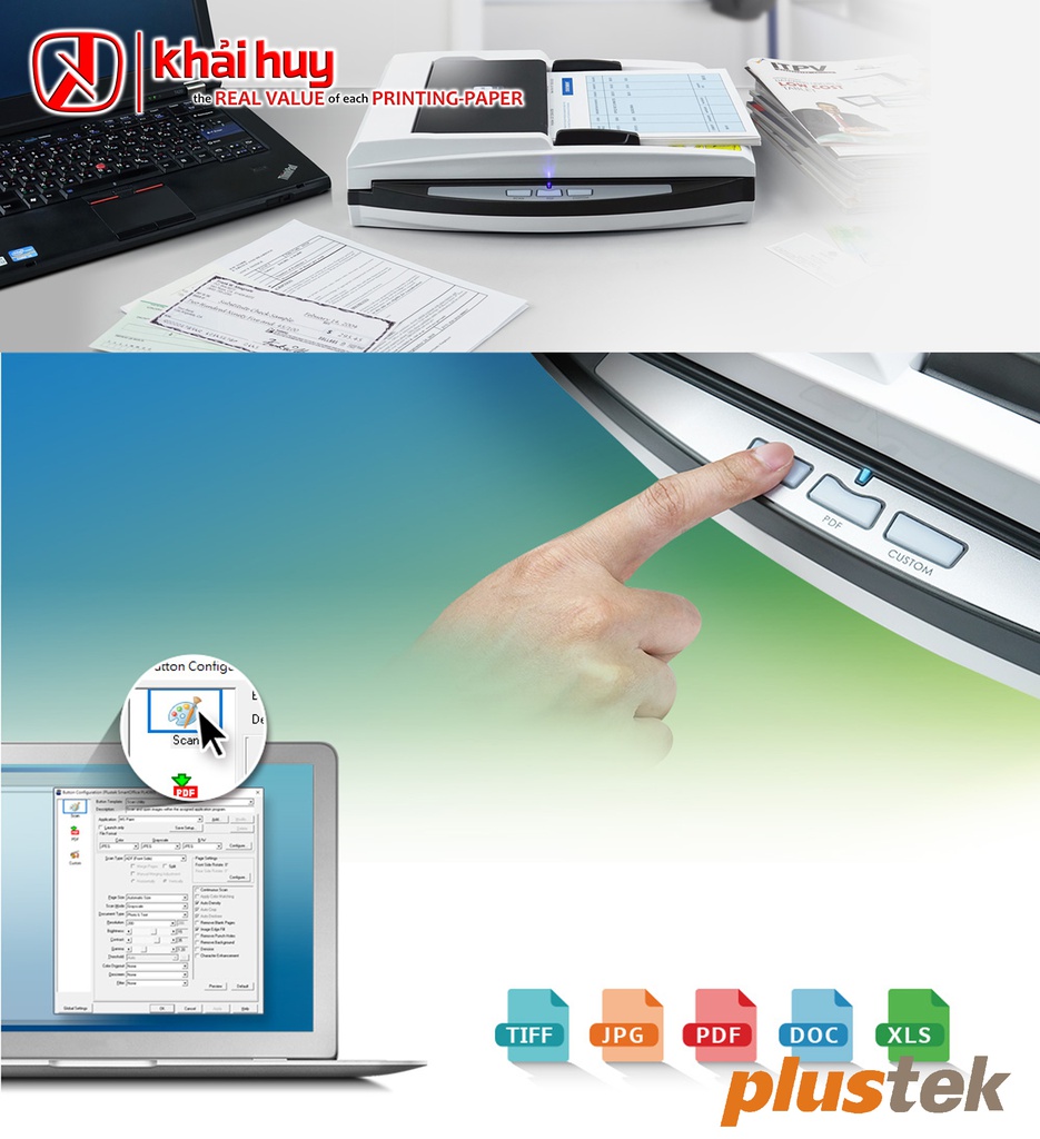 MÁY QUÉT PHẲNG PLUSTEK SMARTOFFICE PL3060