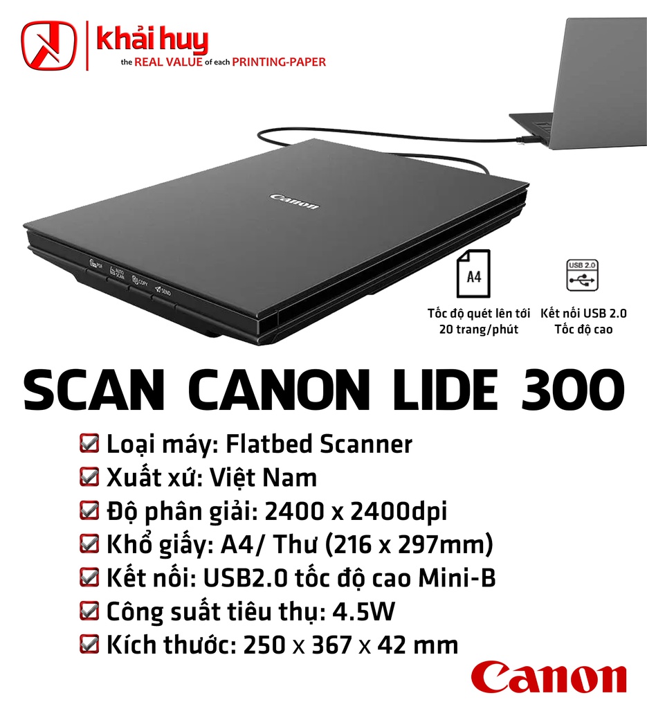 MÁY QUÉT CANON LIDE 300