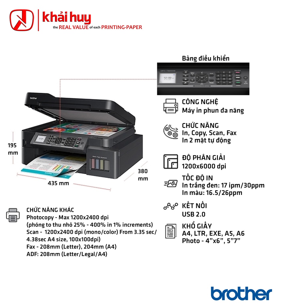 MÁY IN PHUN BROTHER MFC T920DW