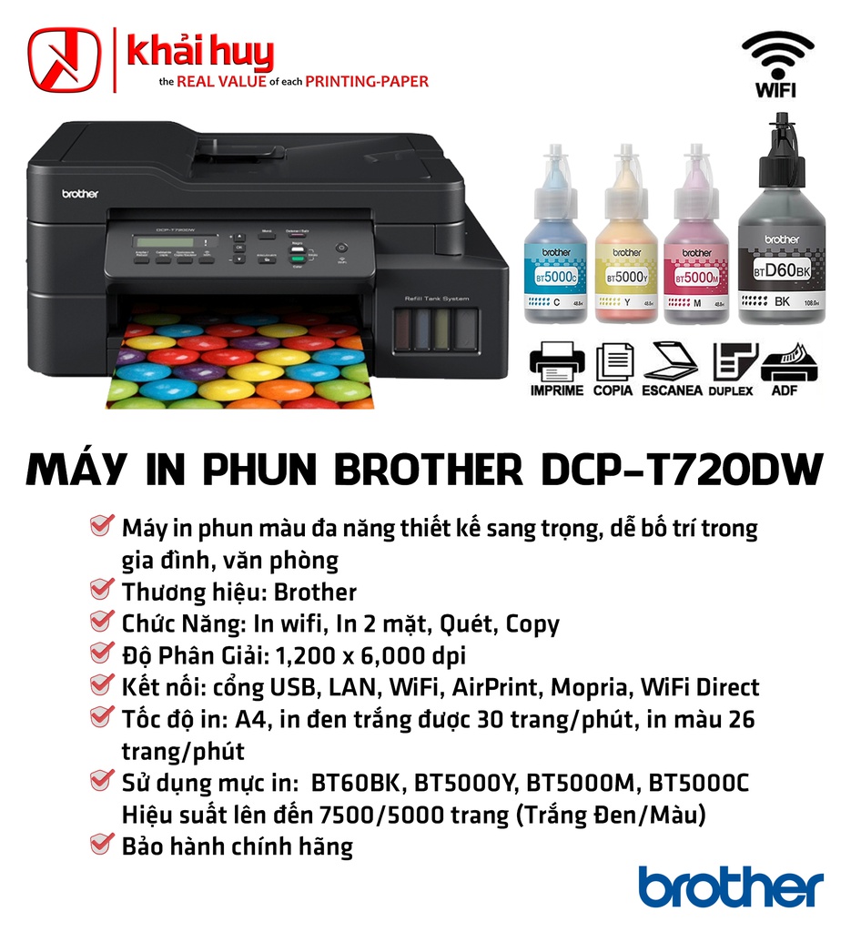 MÁY IN PHUN BROTHER DCP-T720DW