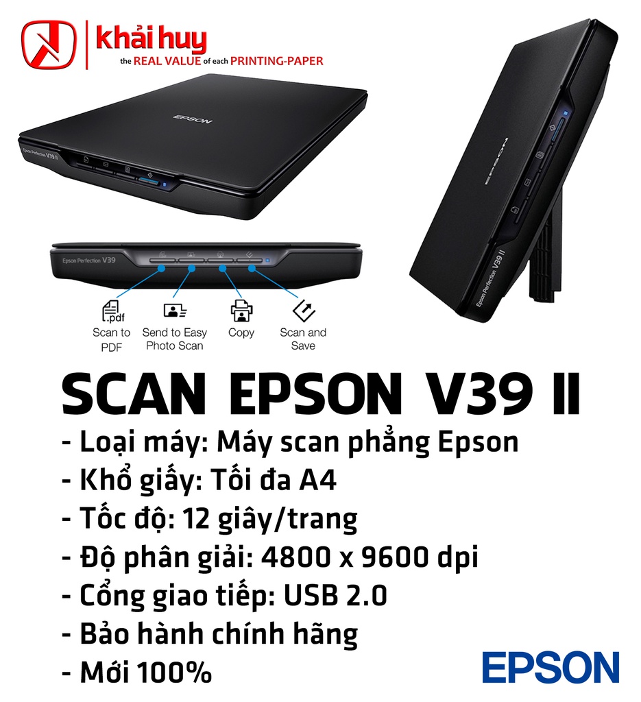 MÁY QUÉT EPSON V39 II - CHÍNH HÃNG