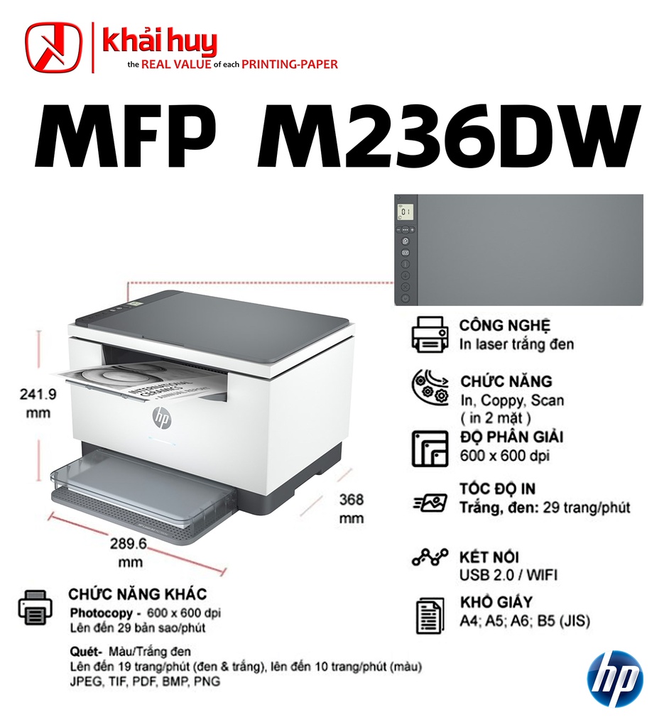 MÁY IN HP LASERJET MFP M236DW