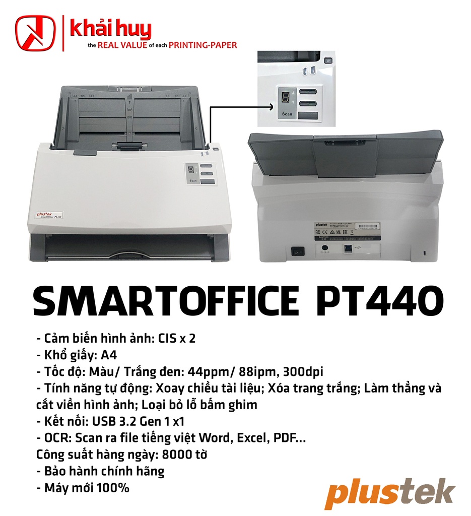 MÁY QUÉT PLUSTEK SMARTOFFICE PT440