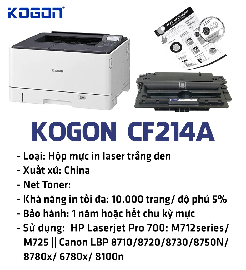 HỘP MỰC IN LASER KOGON CF214A/ 333