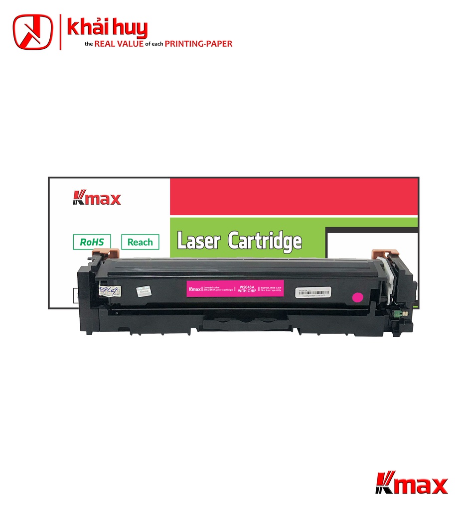 Hộp mực in laser KMAX W2043A (1.3K, magenta, có chip) - Dùng cho máy Color  M454/ MFP479