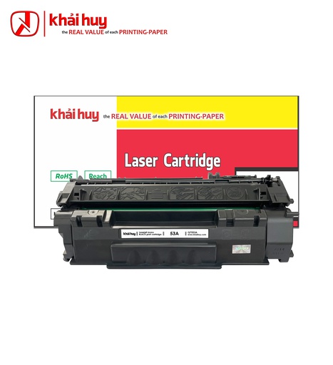 [HMUCLSR1551/100] Hộp mực in laser KHẢI HUY Q7553A (2.5K, black, có chíp) - Dùng cho máy P2014/ 2015