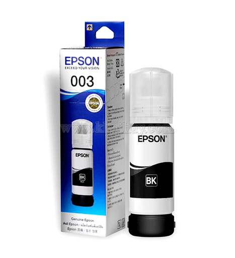 [MNAPPHU1561/49] Mực nạp nước EPSON 003BK-C13T00V100 (65ml, black, chính hãng) - Dùng cho hộp mực máy in phun L1110/ L3110/ L3150
