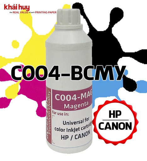 [MNAPPHU1561/30] Mực nạp nước KMAX C04MAG-03 (100ml, magenta, dyeUV) - Dùng cho hộp mực máy in phun G1010/ G2010/ G3010