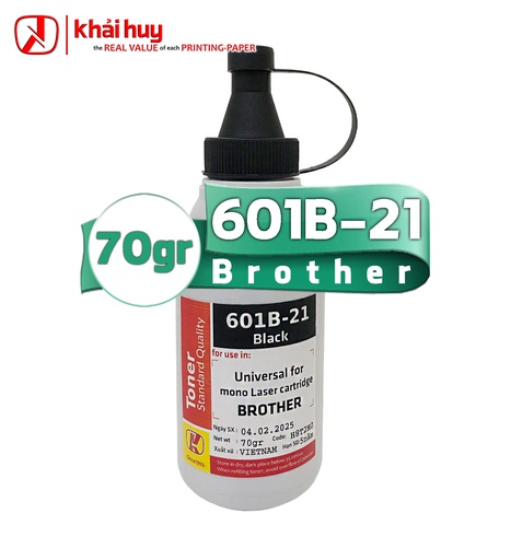 [MNAPLSR1551/38] Mực nạp laser KMAX 601BLK-21 (70gr, black, không từ) - Dùng cho hộp mực máy in L2321d/ 5100dn/ 6200dw