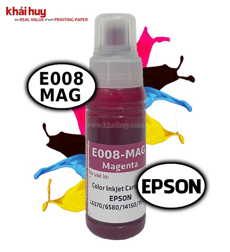 [MNAPPHU1561/94] Mực nạp nước KMAX E008MAG-03 (70ml, magenta, dyeUV) - Dùng cho hộp mực máy in phun L6570/ 6580