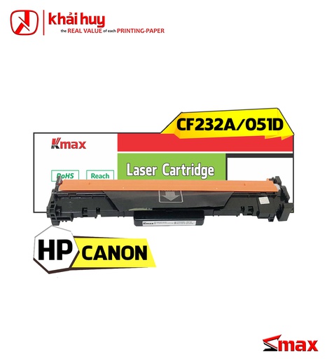 [HMUCLSR1551/77] Hộp trống in laser KMAX CF232A drum unit (23K, black, có chíp) - Dùng cho máy M203d/ 227fdn * LBP 161dw/ 162dw