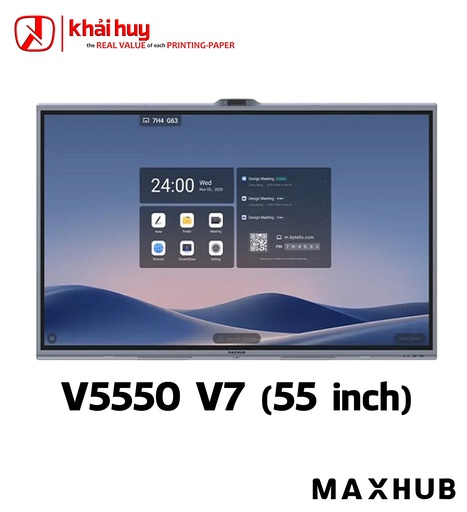 [MANTTAC1561/16] Màn hình tương tác doanh nghiệp MAXHUB V5550 (55", 50 điểm chạm, 350 nits, 4K Ultra HD) - Chính hãng