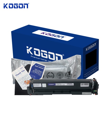 [HMUCLSR1561/262] Hộp mực in laser KOGON CF540A/CF400A/CRG-054/045/067 (1.4K, black, có chíp) - Dùng cho máy Color M252/ 254 * LBP 612cdw/ 623cw